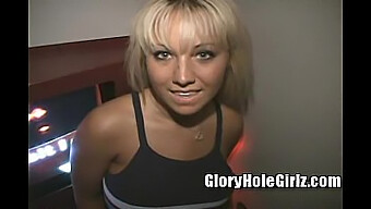 Jasmine, A 19-Year-Old Blonde With Tanned Hair, Visits The Gloryhole For A Steamy Encounter