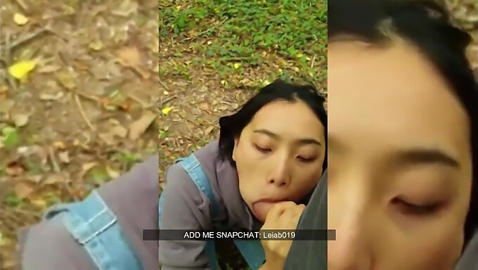 Gadis Cina Yang Menakjubkan Memuaskan Zakar Lelaki Kulit Putih Di Tempat Awam