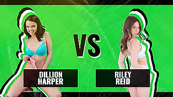 Compilation Of Dillion Harper And Riley Reid In A Steamy Battle