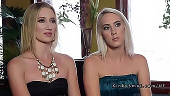 Two Tied Blondes Submit To Rough Anal In Bdsm Threesome