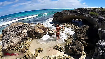 Video Of A Woman Pleasuring Herself By The Ocean Caught On Camera