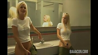 Očarljivi Blondinki Jesse Jane In Riley Steele V Čutnem Trojčku